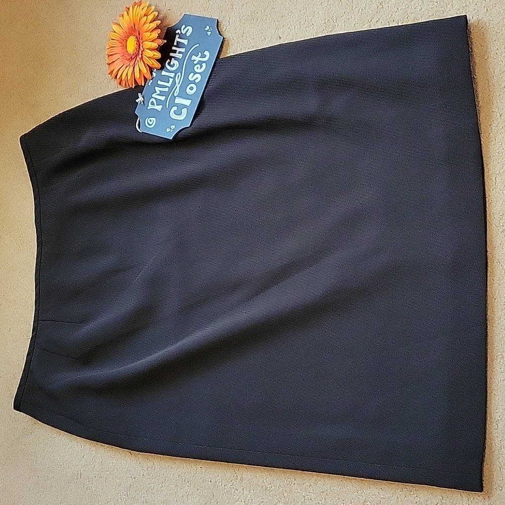 Kasper Brown Straight Skirt 12 Lined Midi